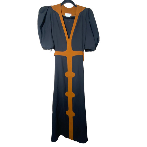 Gabriela Hearst Onda Virgin Wool-Silk Blend Midi Dress Sz IT 48 US 12 - Picture 5 of 13